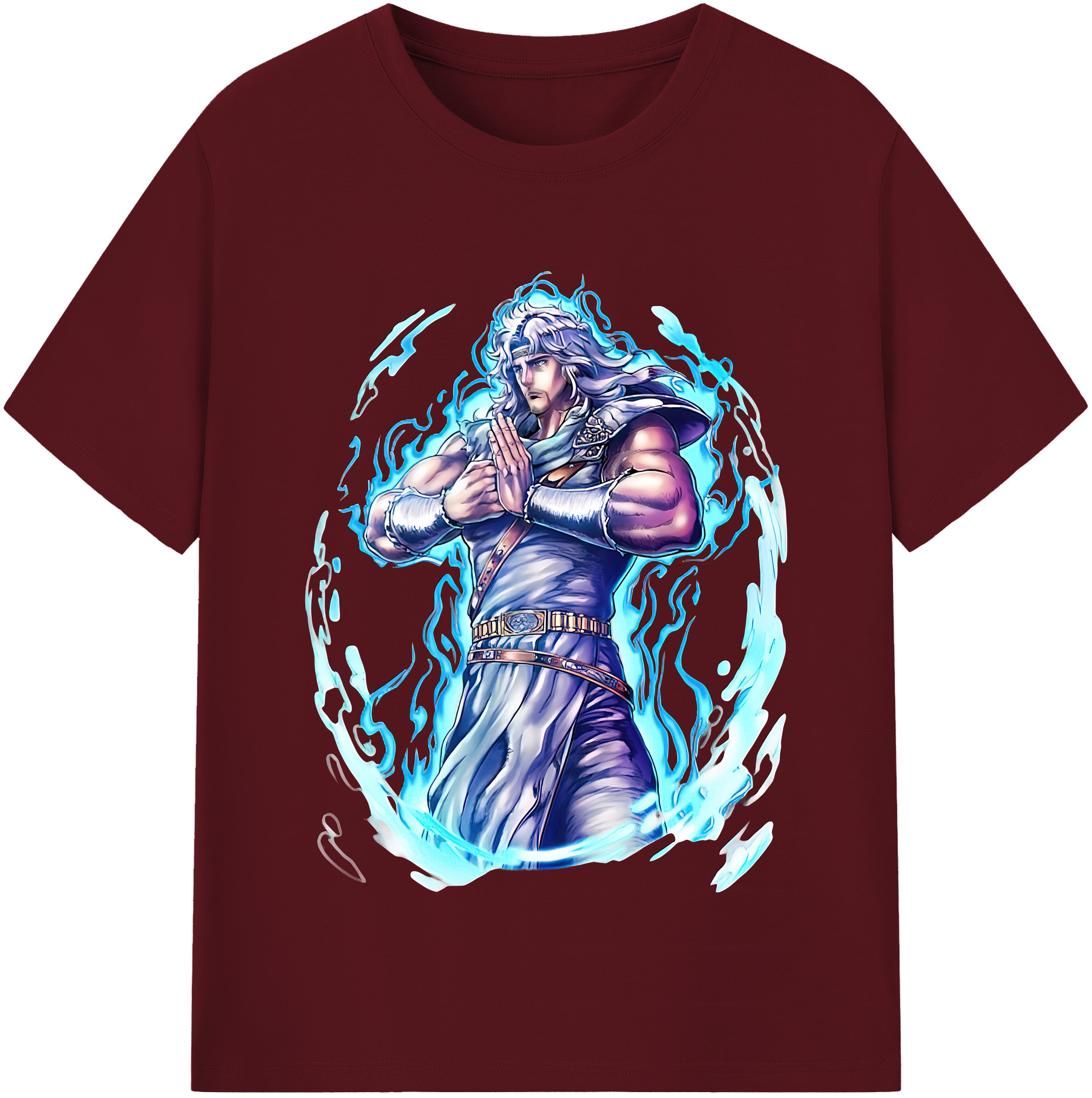 （画像用） 北斗の拳 Fist of the North Star 綿100％半袖Tシャツ（フロントプリント）